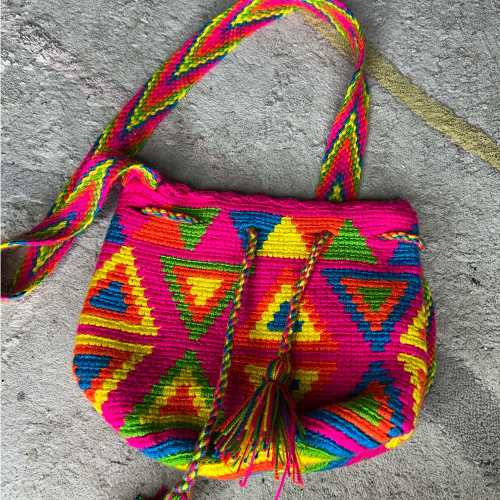 Colorful Geometric Patterned Bag